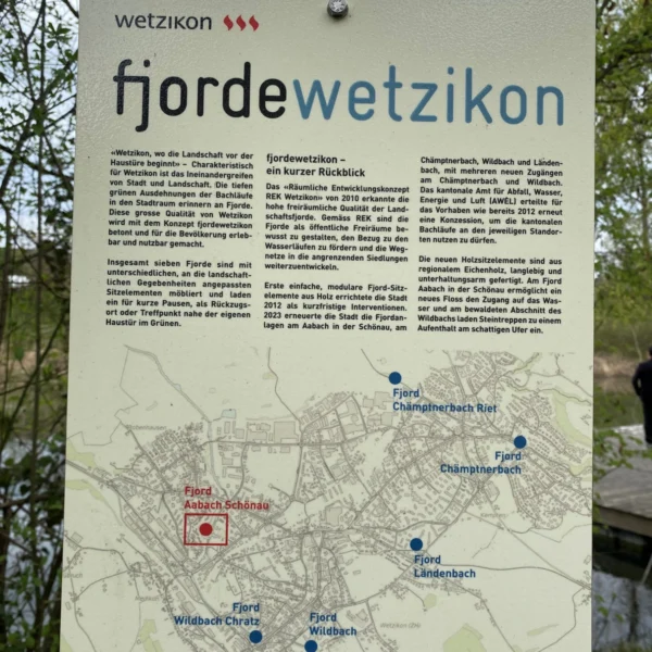 Infotafel Fjorde Wetzikon