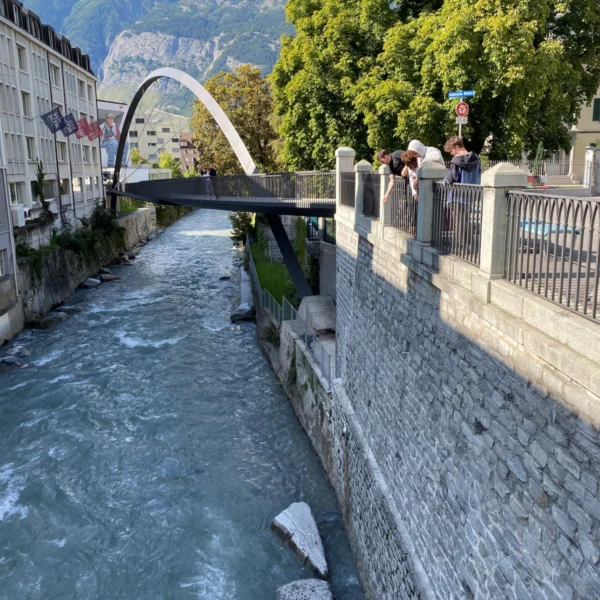 Magnetangeln bei der Italienischen Brücke in Chur