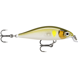 X-Light Minnow 5cm, 4g, FNM05 AYU: Angelköder mit Drillingen in Grün/Gelb