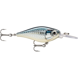 X-Light Shad 4cm, 4g, FNS04 BAP: Kunstköder für Angler, silber/blaue Farbe.