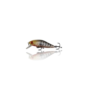 Gecko Minnow 40 crab: Angelköder mit roten Augen und schwarzen Streifen.