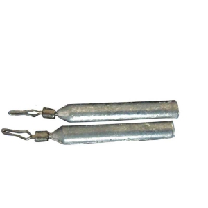 Drop Shot Stabblei 7g: Silberne Angelgewichte mit Drahtclip