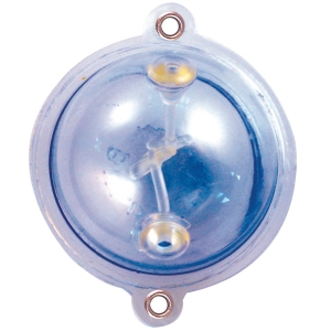 Buldo rund, transparent, 30g: Runde, durchsichtige Pose zum Angeln.