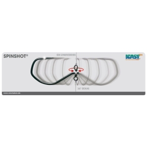 Spinshot DS (7119SH) Gr. 2: Angelhaken mit 360°-Drehung zur Vermeidung von Schnurverdrehung.