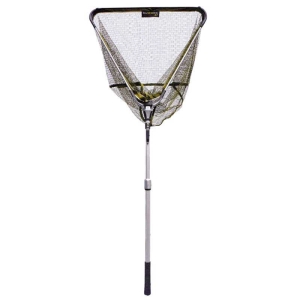 50x50cm Klapp-Unterfangkescher Delux 2-teilig, 2,10m: Kescher mit Teleskopstiel