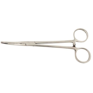 Arterienklemme gebogen, 15cm: Chirurgische Klemme für medizinische Anwendungen.