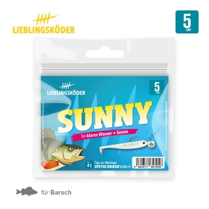 Lieblingsköder Sunny 5cm: Angelköder für Barsch, geeignet für klares Wasser und Sonnenschein.