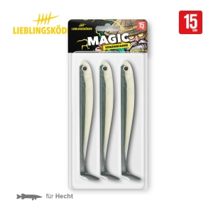 Lieblingsköder Magic 15cm: Drei Angelköder für Hecht im Set.