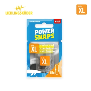 Power Snaps XL: Extrem stabile Angelwirbel in XL-Größe, ideal zum Hechtangeln, inklusive Snap-Box (15 Stück)