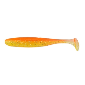 Easy Shiner 4" Orange Shiner: Oranger, gelber Gummiköder mit Schaufelschwanz (10,2cm)