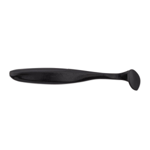 Easy Shiner 2″ / 5,1cm - Schwarz: Schwarzer, weicher Angelköder mit Schaufelschwanz.