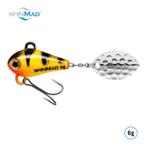 Originals Lemon Tiger 6g: Gelb-schwarzer Angelköder mit silbernem Spinnerblatt.