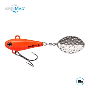 Originals Möhrchen 18g: Oranger Angelköder mit silbernem Spoon.