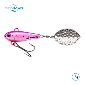 Spinmad Originals Pinky 18g: Pinkfarbener Angelköder mit Spinnerblatt.