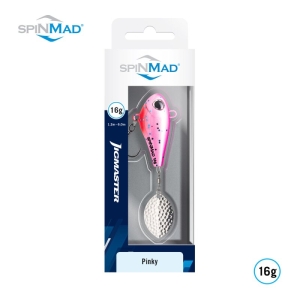 SPINMAD Jigmaster Pinky 16g Köder in Verpackung.