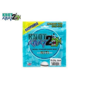 4,5m Knot 2 Kinky Titanium Vorfachdraht: 2,7 kg, 0,203mm, superelastisch und knickfest