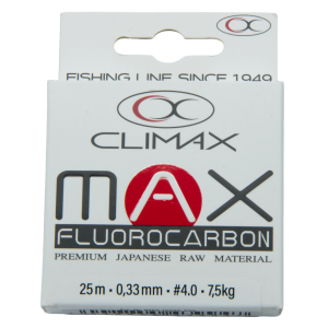 25m 0.33mm Max Fluorocarbon clear
