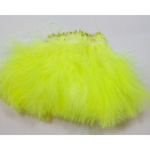 Chartreuse Marabu Federn: Flauschige Bastelfedern in leuchtendem Gelbgrün.