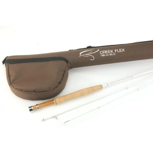 Creek Flex Fliegenrute 198 cm #2/3 mit braunem Futteral
