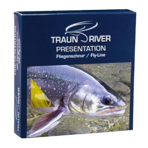 Traun River Presentation WF-5-F Fliegenschnur: Box mit Fisch-Motiv für Fliegenfischer.
