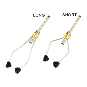 Keramik Bobbin lang, 11cm, schwarz: Fliegenbinden Bobbins, lange und kurze Ausführung.