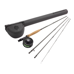 Wrangler Kit Trout 590-4: Fliegenrute im Set, #5, 2,75cm, 4-teilig mit Rolle und Tasche.