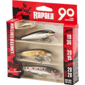 Rapala 90 Jahre Jubiläums-Köder-Set: 3 Stück, 7cm, Vintage, Custom HD, Elite Serie