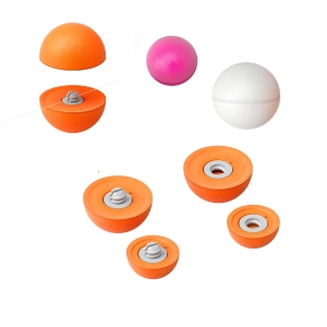 Bissanzeiger / Strike Indicator (3er Pack) small: Orange, pink und weiße Angelpose