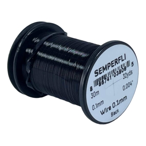 Draht 0.1mm schwarz: Spule mit schwarzem Draht für Bastelarbeiten und Modellbau.