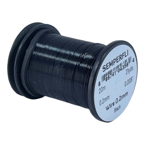 Schwarzer Draht 0.2mm auf Spule.