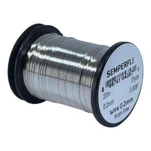 Draht 0.2mm helles silber: Spule mit feinem, glänzendem Silberdraht (20m)