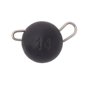 Schwarzer Tungsten Flexible Head 14g mit Schlaufen, 2 Stück