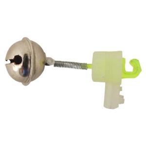 Aalglocke mit Knicklichthalter: Angelglocke mit Knicklichthalterung für den Aalfang.