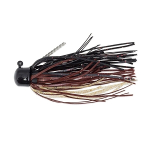ShroomZ Micro Finesse Jig – Moccasin Craw (5,25g): Schwarz-brauner Angelköder für Raubfische