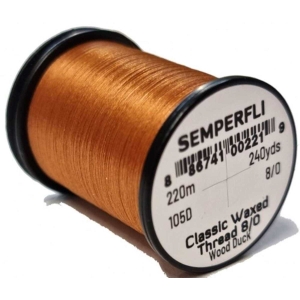 Bindefaden Classic Waxed Thread 8/0, 220m, Farbe Woodduck (Waldente)