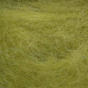 Kapok Dubbing, helles Olive: Flauschiges Bindematerial in blassem Olivton für Fliegenfischer.