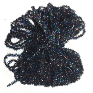 Pfauenfeder synthetisch 1mm, micro, blau: Synthetische Pfauenfeder in Micro-Größe, blau schimmernd.