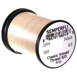 Bindefaden Classic Waxed Thread 8/0, 220m, beige