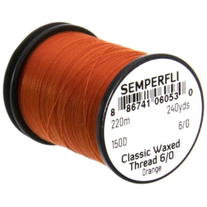 Bindefaden Classic Waxed Thread 6/0, 220m, orange