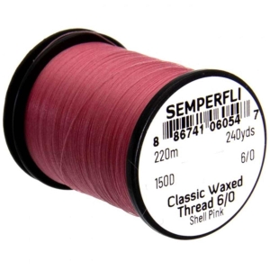 Bindefaden Classic Waxed Thread 6/0, 220m, muschelrosa (shell pink)