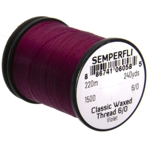 Bindefaden Classic Waxed Thread 6/0, 220m, violett (violett)