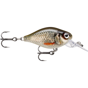 X-Light Crank Mid Runner 3.5cm, 4g, FNCM03 ROL: Angelköder mit Minnow-Muster, Drillingen und klarer Lippe.