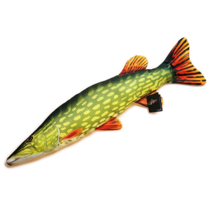 Stofffisch Hecht 80cm: Plüschtier Hecht, naturgetreue Nachbildung mit detaillierten Farben.