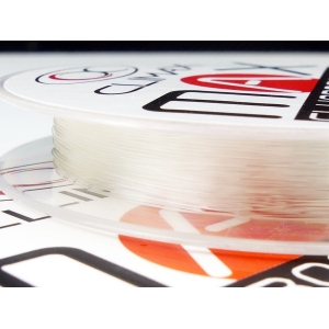 25m 0.60mm Max Fluorocarbon klar: Spule mit durchsichtiger Angelschnur.