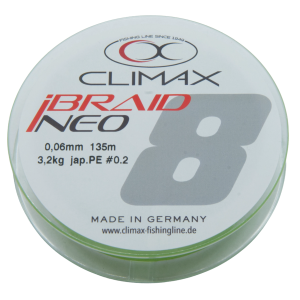 Climax iBraid NEO fluo-chartreuse, 135m 0.06mm Angelschnur