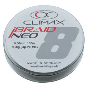 CLIMAX iBraid NEO 135m 0.06mm Angelschnur, Made in Germany.