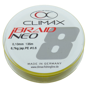 Climax iBraid NEO gelb (non UV) Angelschnur, 0.10mm, 135m