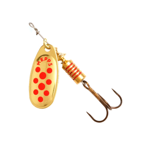 Comet Spinner ohne Widerhaken, Grösse 1, 3.5g, gold-rot: Angelköder für Raubfische.