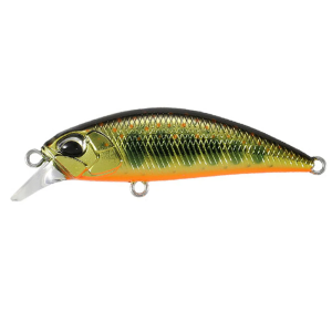 Spearhead Ryuki Gold Yamame: Sinkender Angelköder, 3,8 cm, 2,8 g, Gold/Grün mit orangem Bauch.