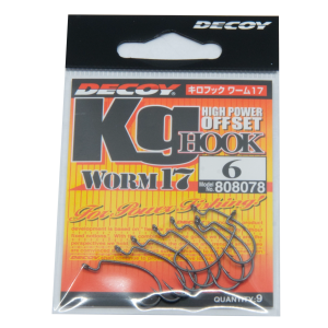 Decoy Kg High Power Offset Hook Worm17 – Gr. 6 Angelhaken im Paket.